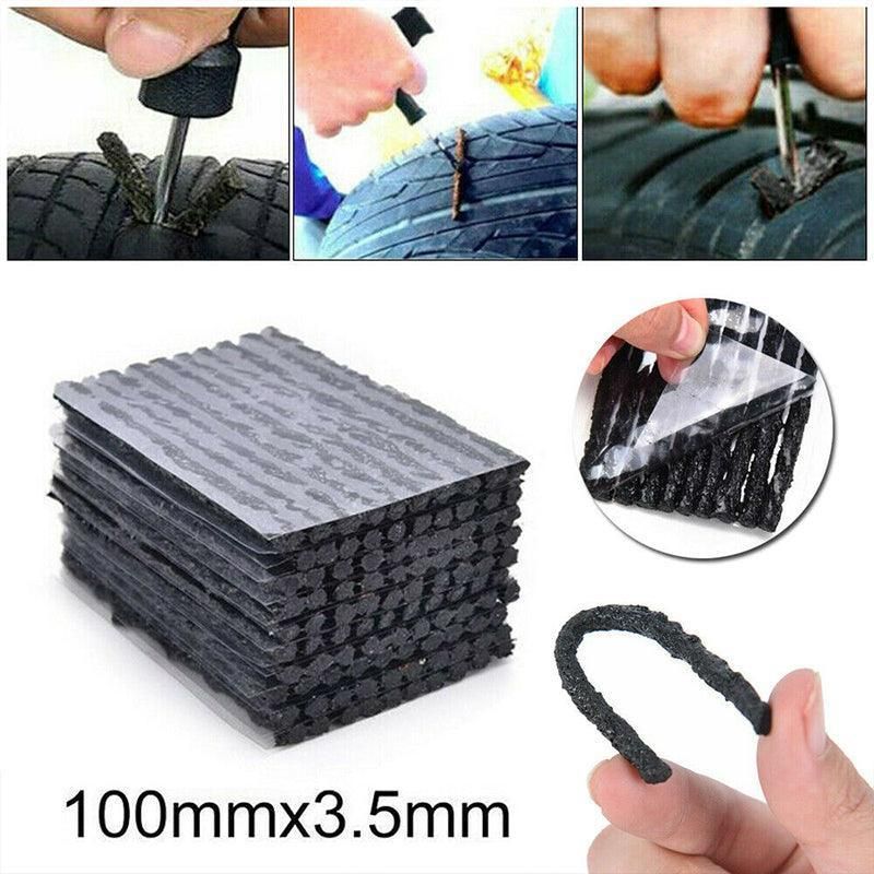 50× Tyre Repair Plugs Car Tire Puncture Recovery Tyre Tubeless Seal Plugs Strip view 10