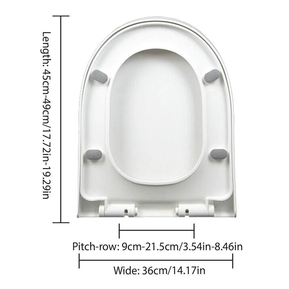Toilet Seat Cover Universal Toilet Lid Cover Replacement Bathroom Seat Cover view 3