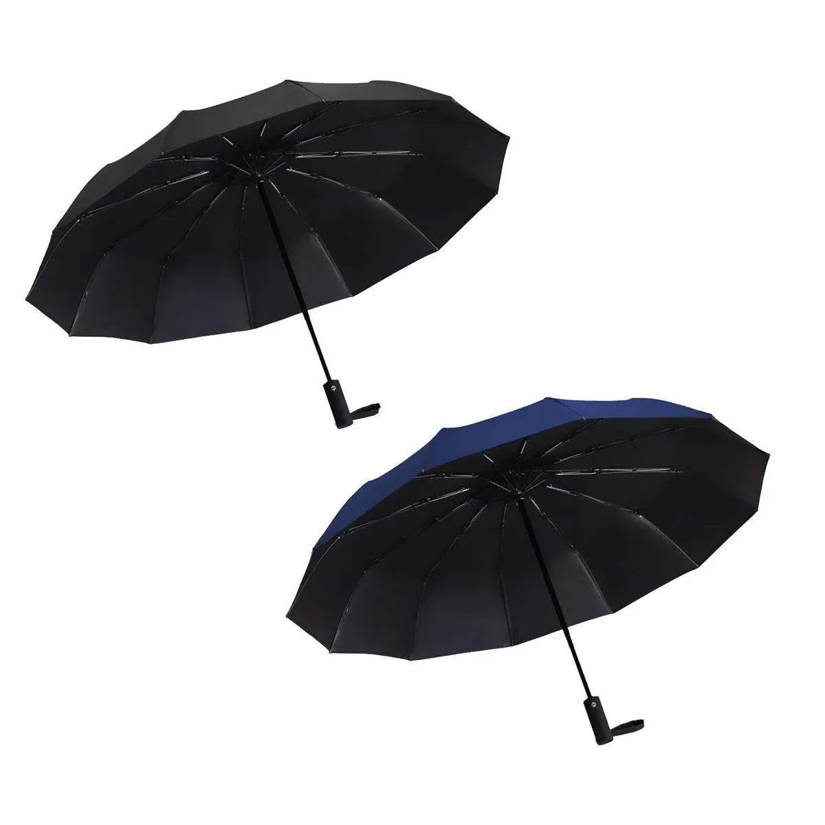 Automatic Folding Umbrella 12-Rib Large Windproof Sunshade for Men and Women view 15