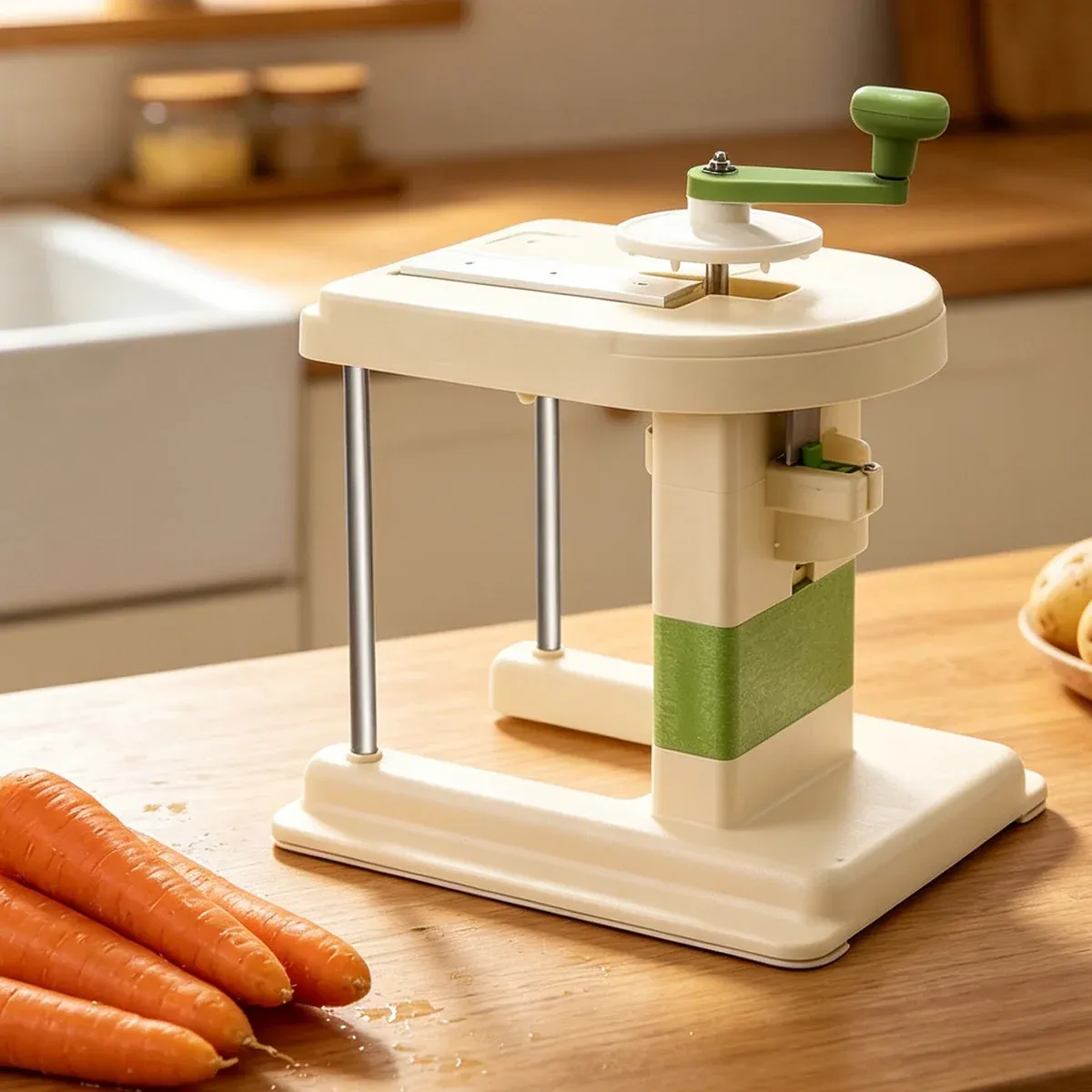 Hand Crank Vegetable Cutter Shredder Cabbage Slicer Household Grater Tool view 7