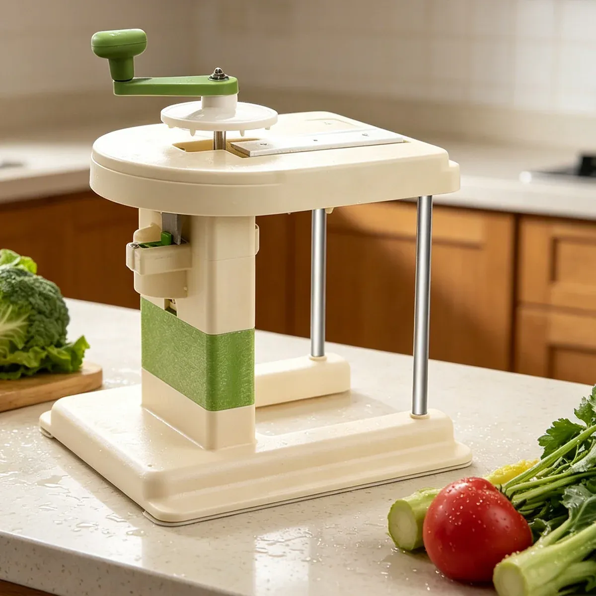 Hand Crank Vegetable Cutter Shredder Cabbage Slicer Household Grater Tool view 10