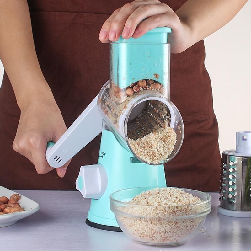 Kitchen Vegetable Fruit Slicer Cutter Shredder Food Manual Rotary Grater view 11
