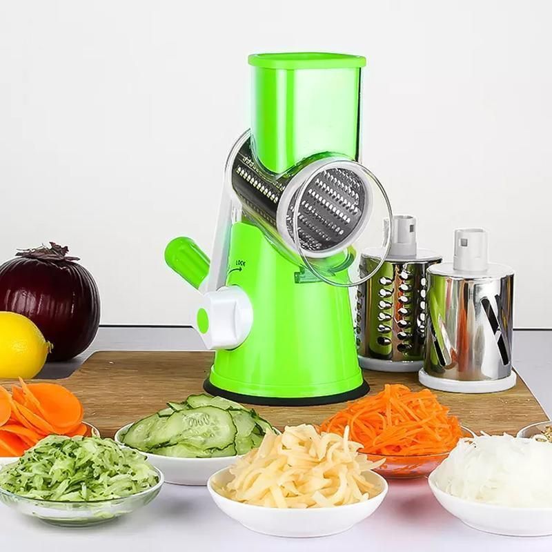 Kitchen Vegetable Fruit Slicer Cutter Shredder Food Manual Rotary Grater view 13