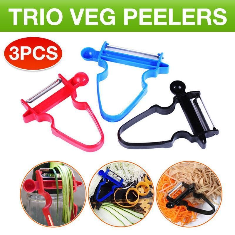 3PCS Multi-Function Vegetable Peelers Set Slicer and Julienne Tools
