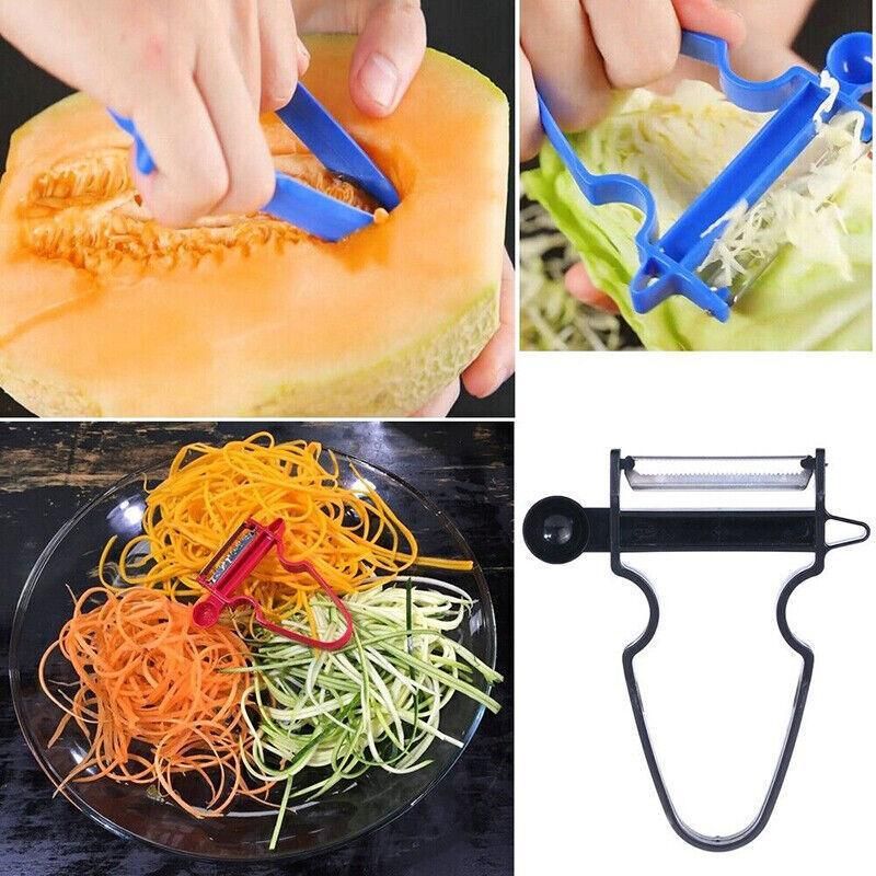 3PCS Multi-Function Vegetable Peelers Set Slicer and Julienne Tools view 5