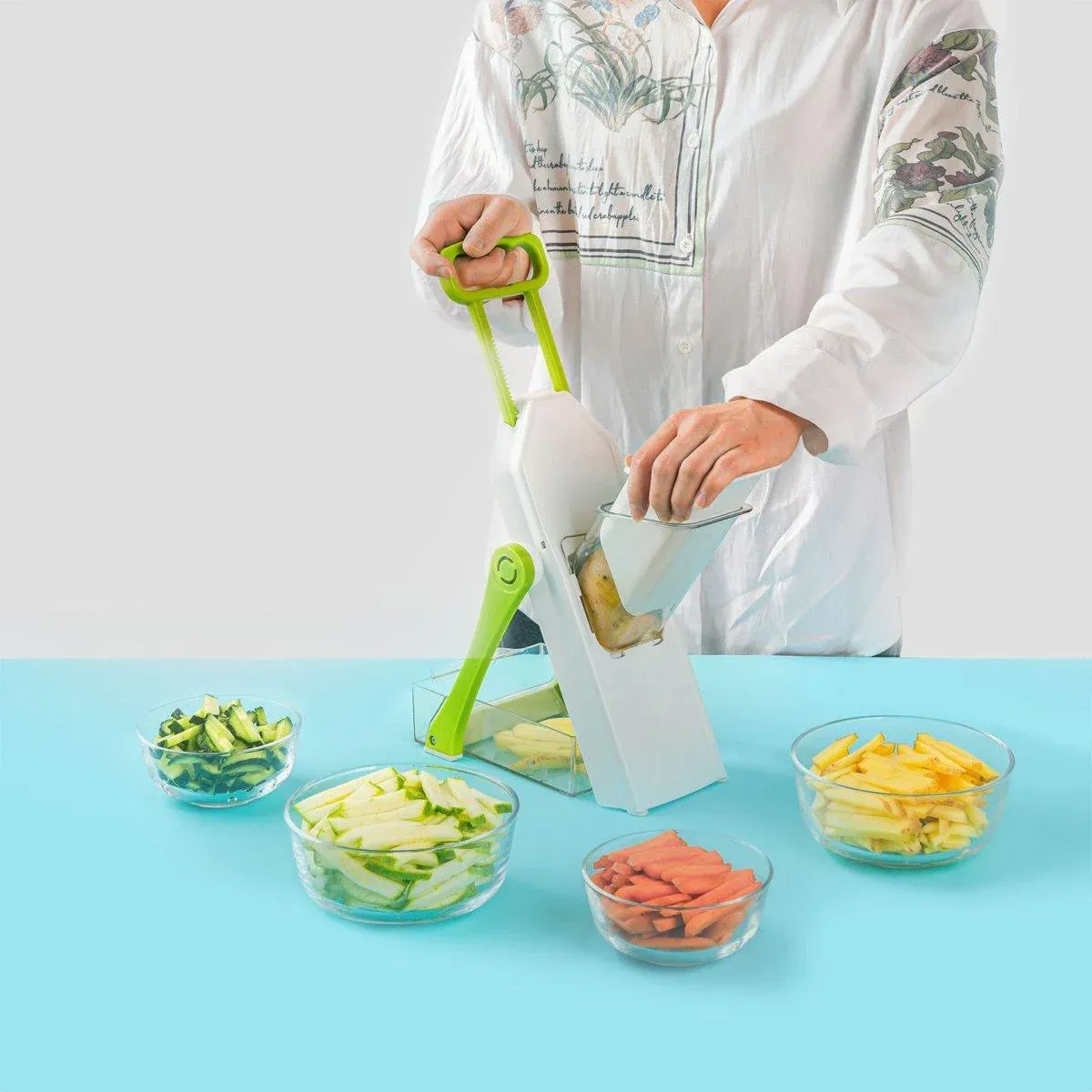 4 in 1 Multifunctional Vegetable Slicer Kitchen Food Chopper Cutting Tool view 10