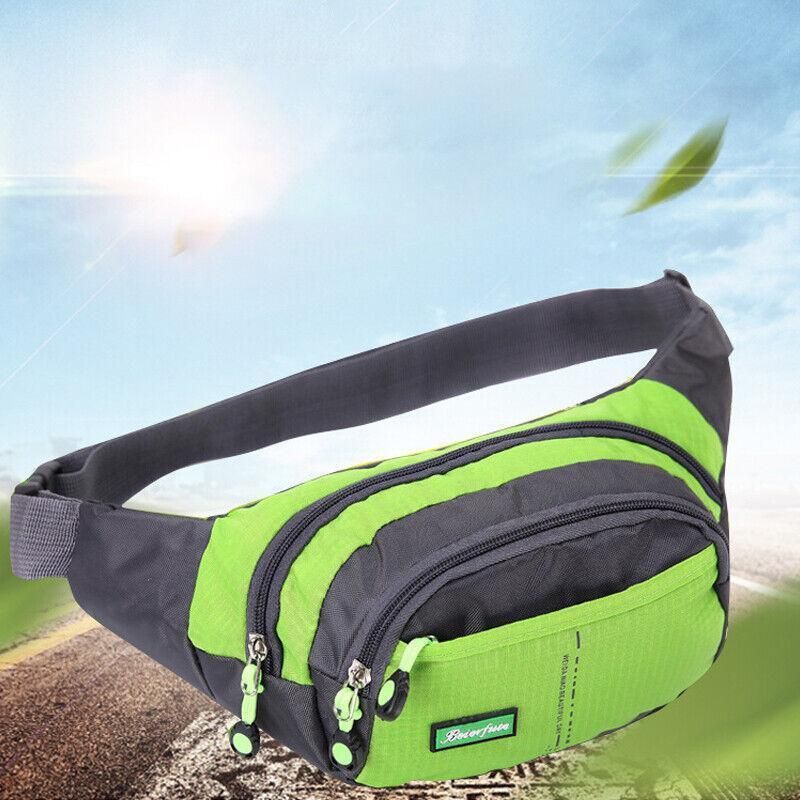 Fanny Pack Zip Pouch Hiking Climbing Sport Bum Waist Bag - Purple view 2