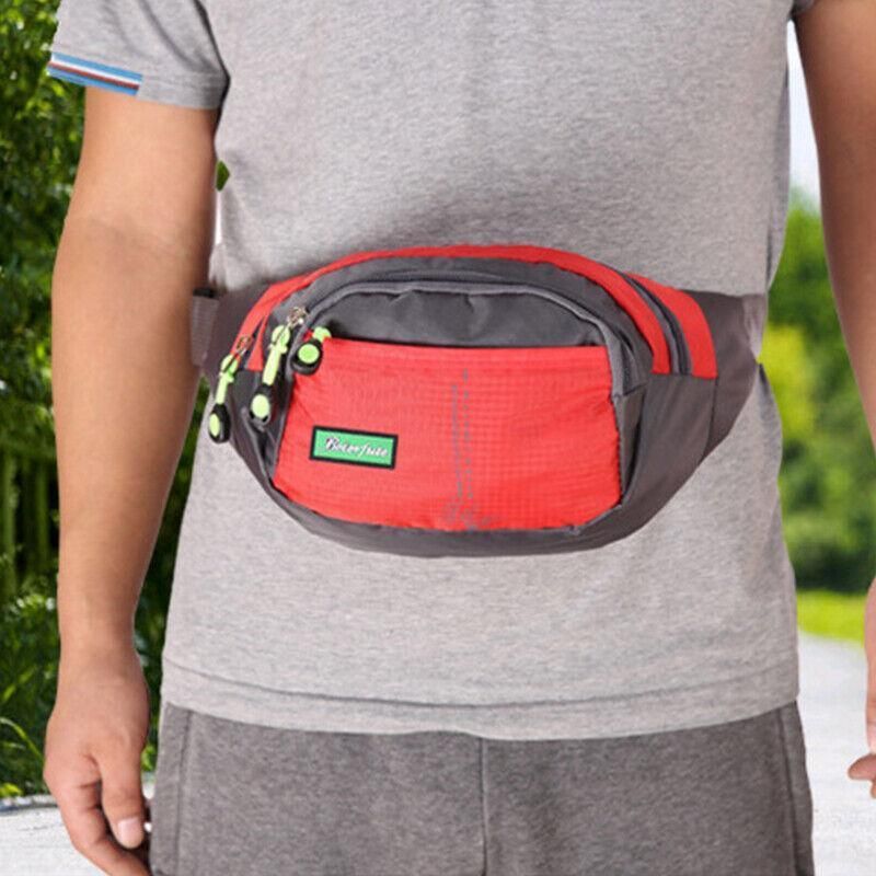 Fanny Pack Zip Pouch Hiking Climbing Sport Bum Waist Bag - Purple view 4