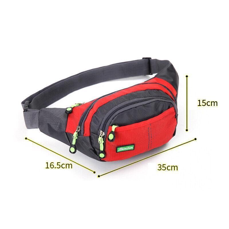 Fanny Pack Zip Pouch Hiking Climbing Sport Bum Waist Bag - Purple view 6