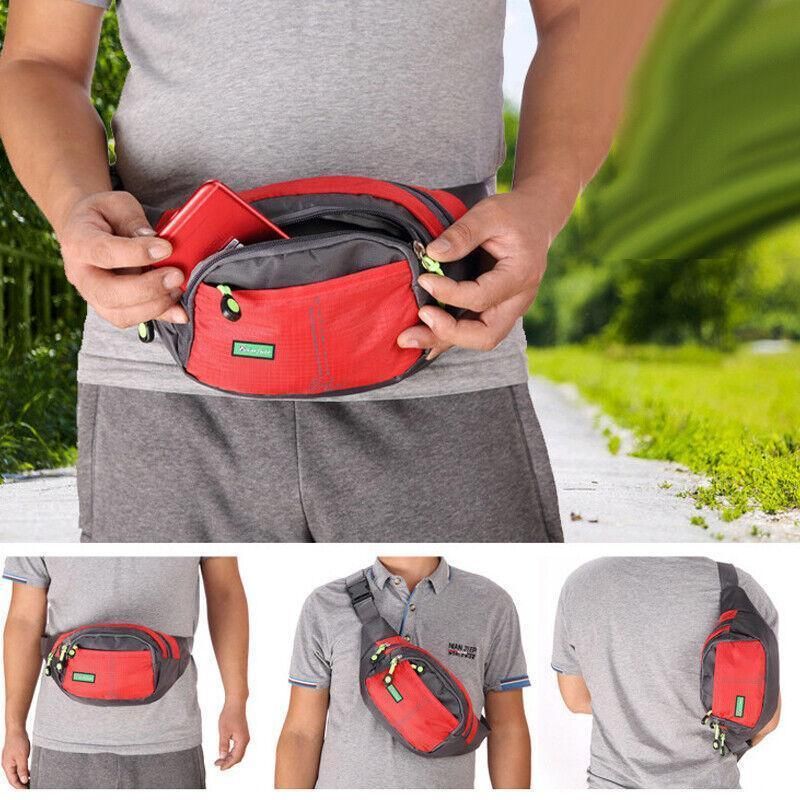 Fanny Pack Zip Pouch Hiking Climbing Sport Bum Waist Bag - Purple view 9