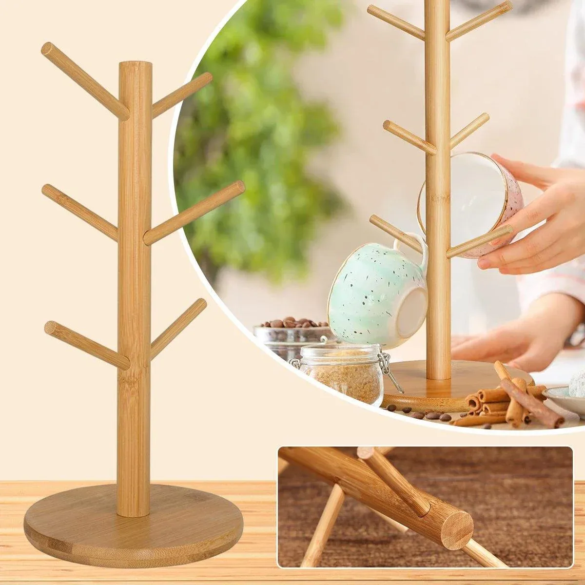 Household Cup Holder Water Cup Rack Drain Storage Coffee Mug Glass Hanger view 11