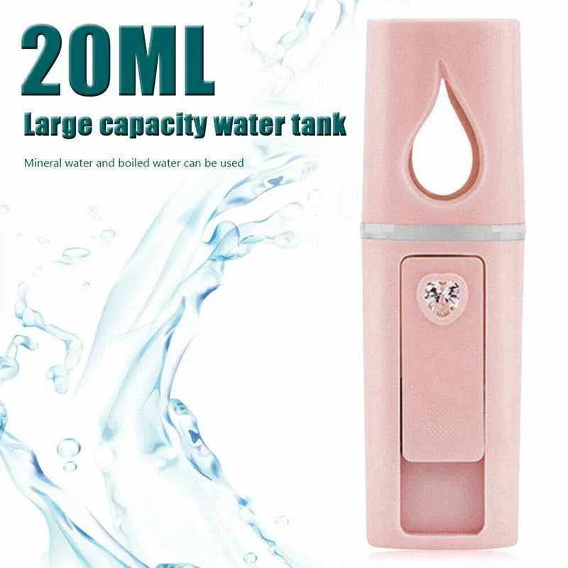 L2 Mini Nano Facial Mister With Top Mirror Rechargeable Cool Mist Sprayer Au view 7