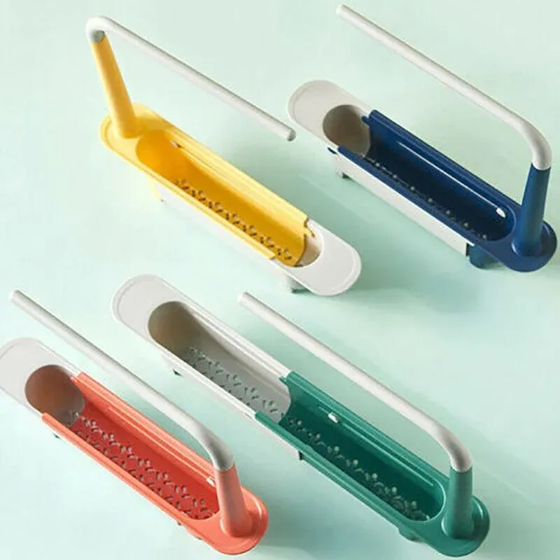Telescopic Sink Rack Holder Expandable Storage Drain Basket Home Kitchen Tools view 13