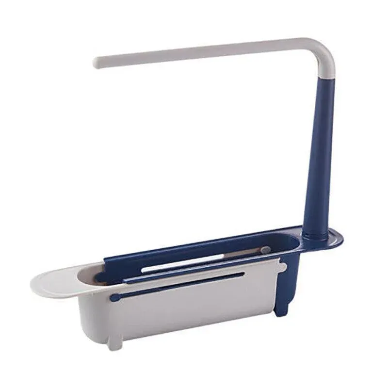 Telescopic Sink Rack Holder Expandable Storage Drain Basket Home Kitchen Tools view 15