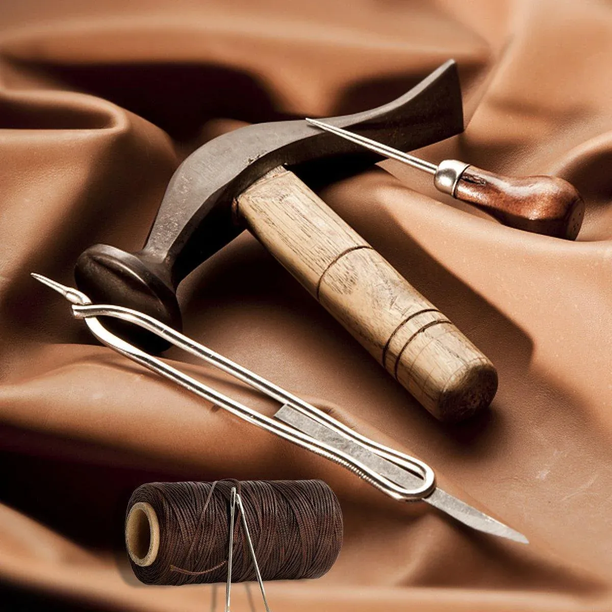 260m 150D Leather Sewing Waxed Thread Hand Stitching Craft Repair Cords view 5