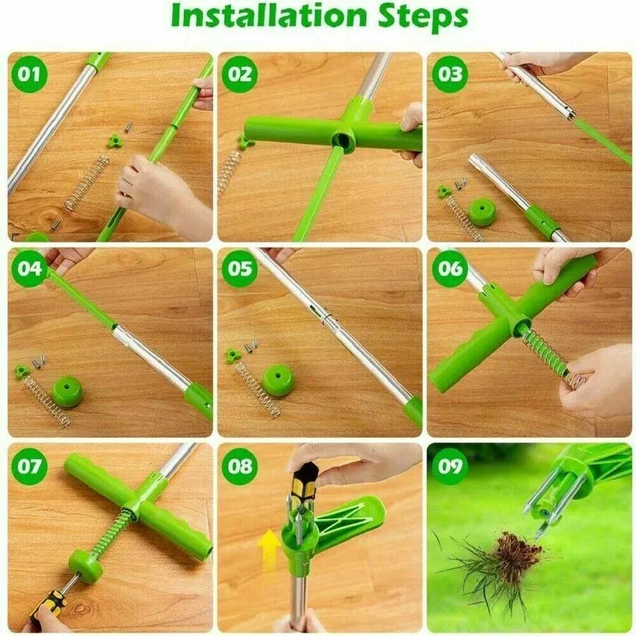 Weed Puller Garden Golves Claws Weeder Twister Twist Pull Lawn Root Remover Tool view 5