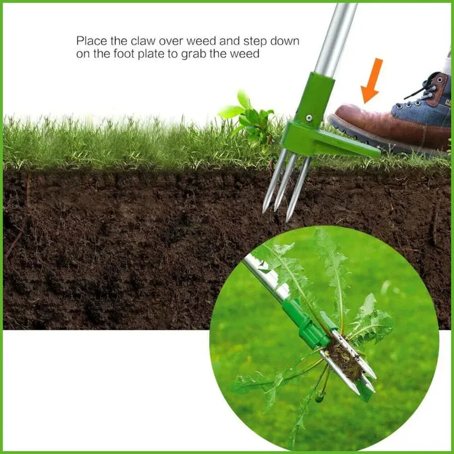 Weed Puller Garden Golves Claws Weeder Twister Twist Pull Lawn Root Remover Tool view 13