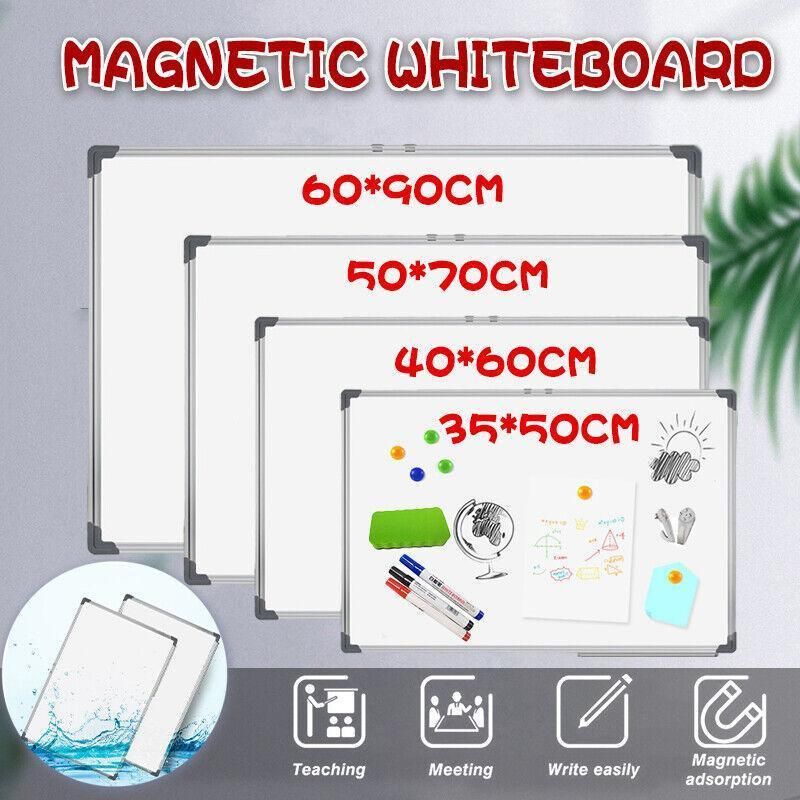 Portable Magnetic Home And Office Board Whiteboard 4 Sizes Marker Eraser view 2