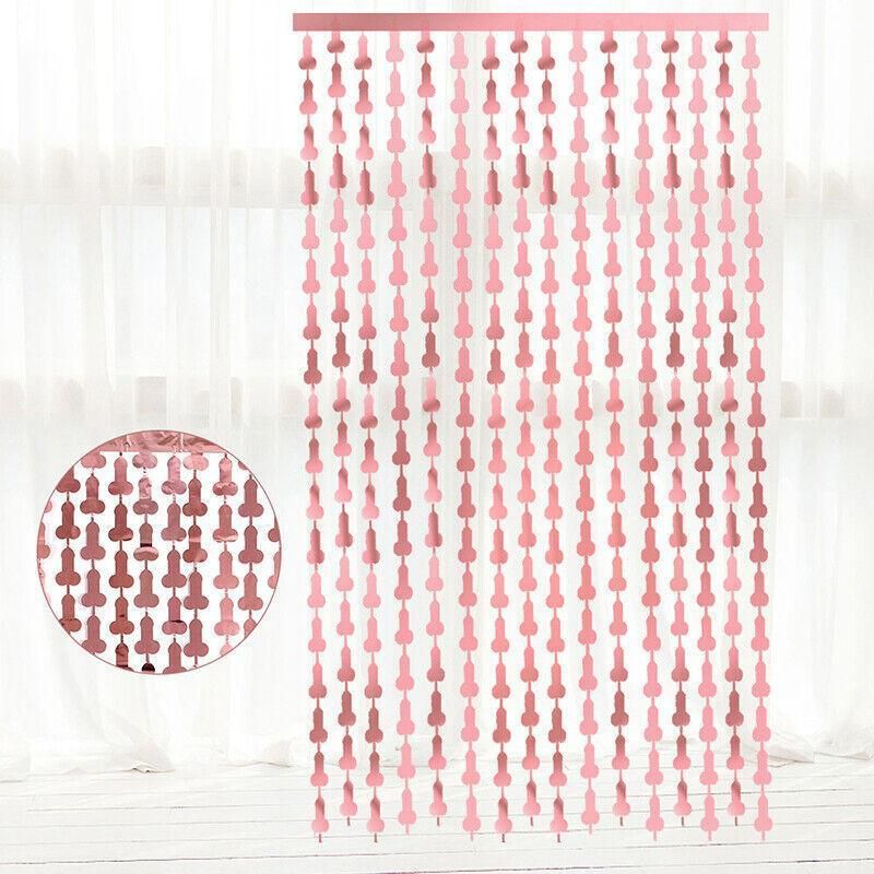 Metallic Tinsel Curtain 2m x 1m Hens Party Backdrop Foil Fringe Hanging Decor view 11