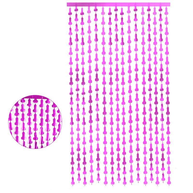 Metallic Tinsel Curtain 2m x 1m Hens Party Backdrop Foil Fringe Hanging Decor view 14