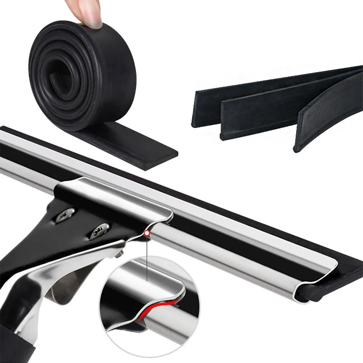Household Wiper Bathroom Scraper Cleaning Tool for Glass and Floor Cleaning - 40CM view 8