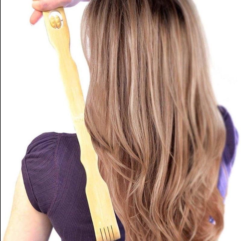 Long Handle Bamboo Back Scratcher Stick for Itch Relief and Easy Reach 46cm 2PCS view 11