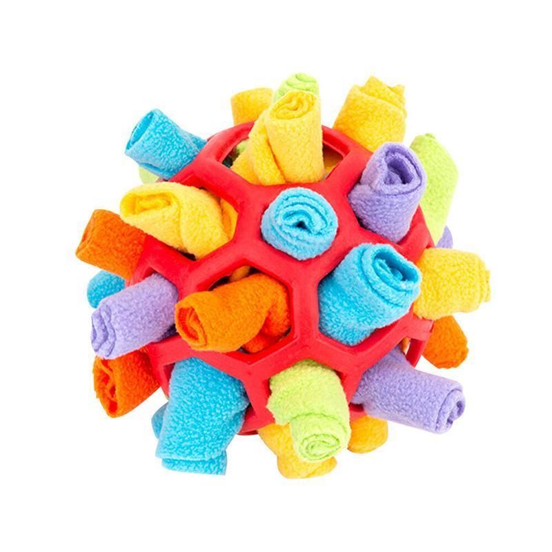 Snuffle Ball Dog Toy for Treat Dispensing and Nose Work Training Soft Washable view 2