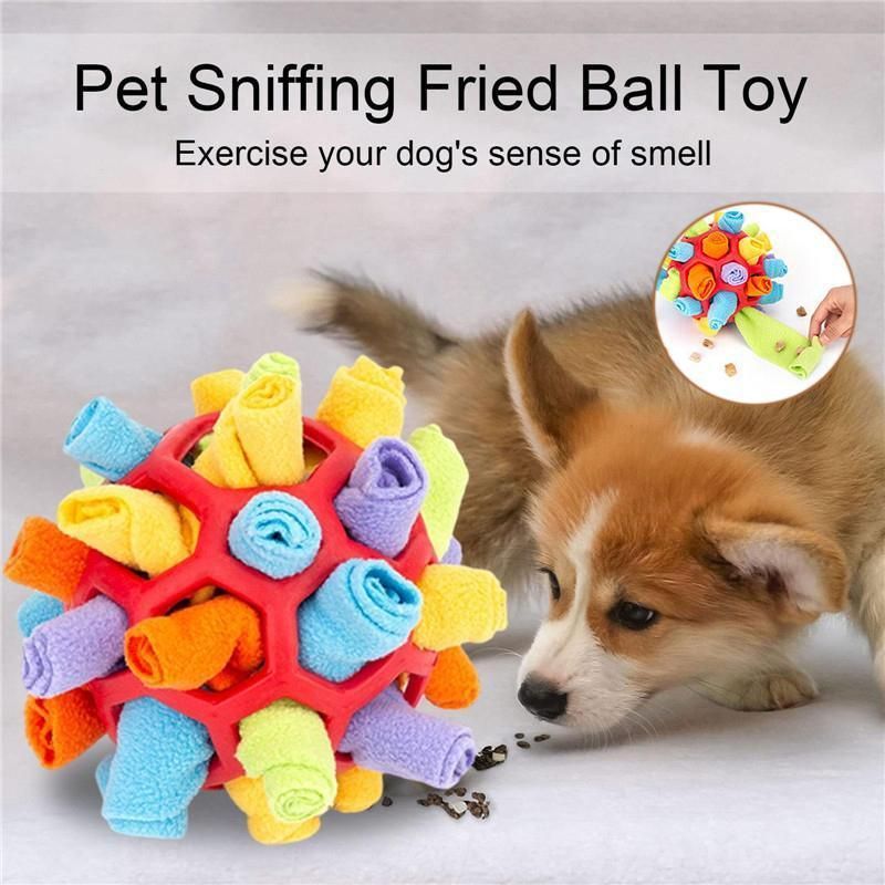 Snuffle Ball Dog Toy for Treat Dispensing and Nose Work Training Soft Washable view 3