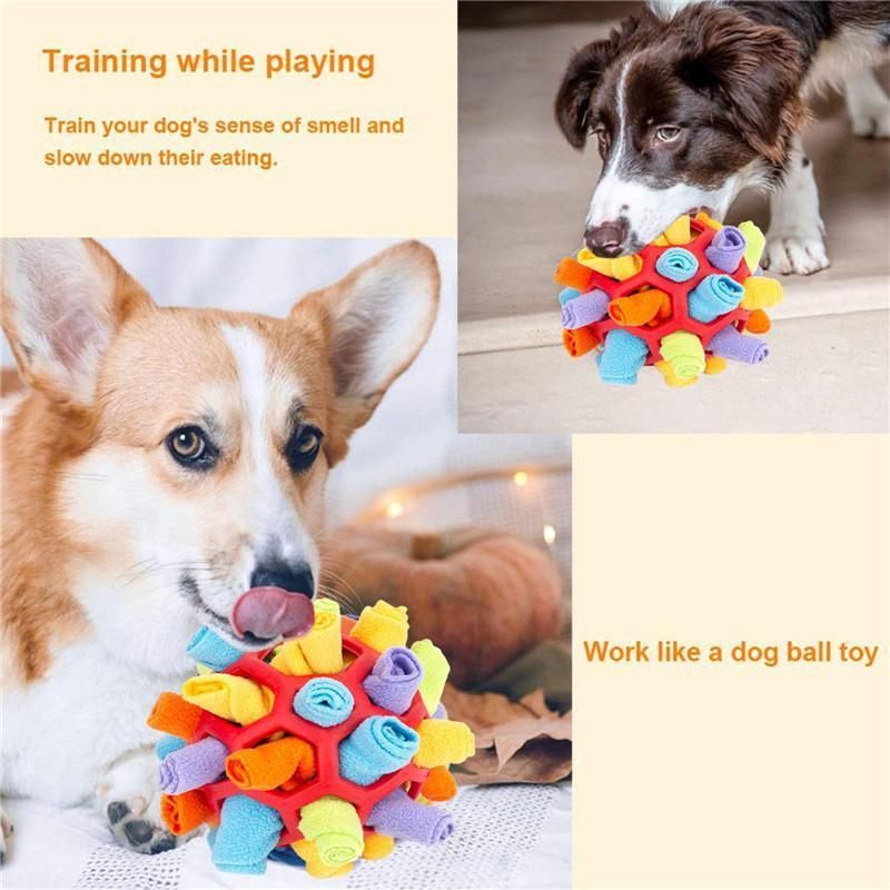 Snuffle Ball Dog Toy for Treat Dispensing and Nose Work Training Soft Washable view 6