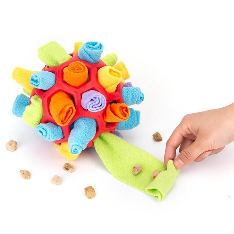 Snuffle Ball Dog Toy for Treat Dispensing and Nose Work Training Soft Washable view 8