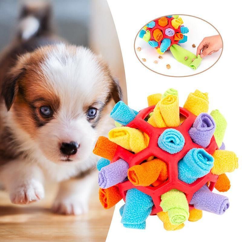 Snuffle Ball Dog Toy for Treat Dispensing and Nose Work Training Soft Washable view 9