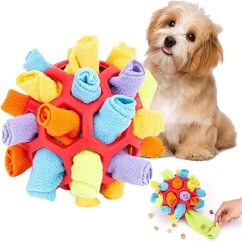 Snuffle Ball Dog Toy for Treat Dispensing and Nose Work Training Soft Washable view 10