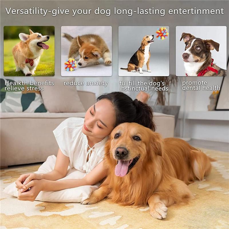 Snuffle Ball Dog Toy for Treat Dispensing and Nose Work Training Soft Washable view 12