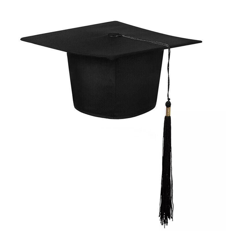 Mortarboard Graduation Hat Academic Cap Black Bachelor Master Chancellor Hat Au view 2
