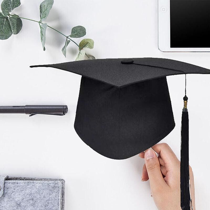 Mortarboard Graduation Hat Academic Cap Black Bachelor Master Chancellor Hat Au view 3