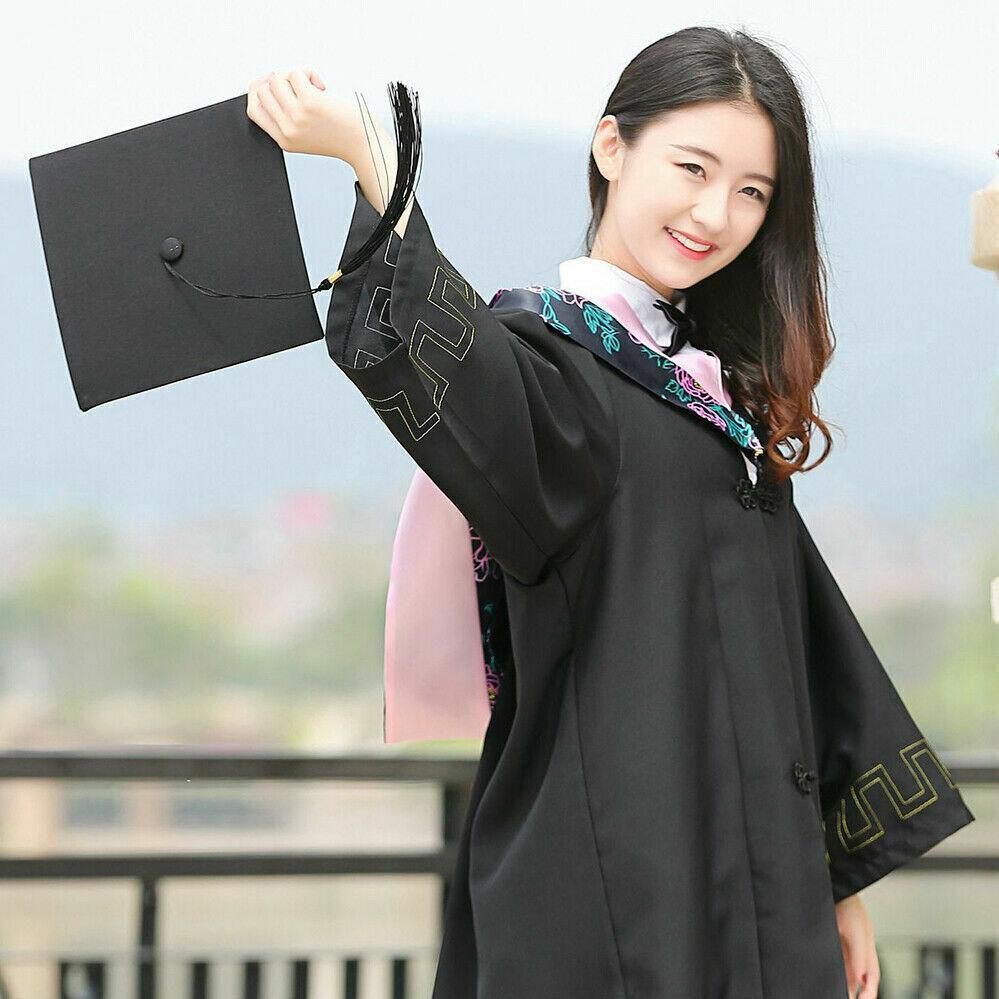 Mortarboard Graduation Hat Academic Cap Black Bachelor Master Chancellor Hat Au view 10