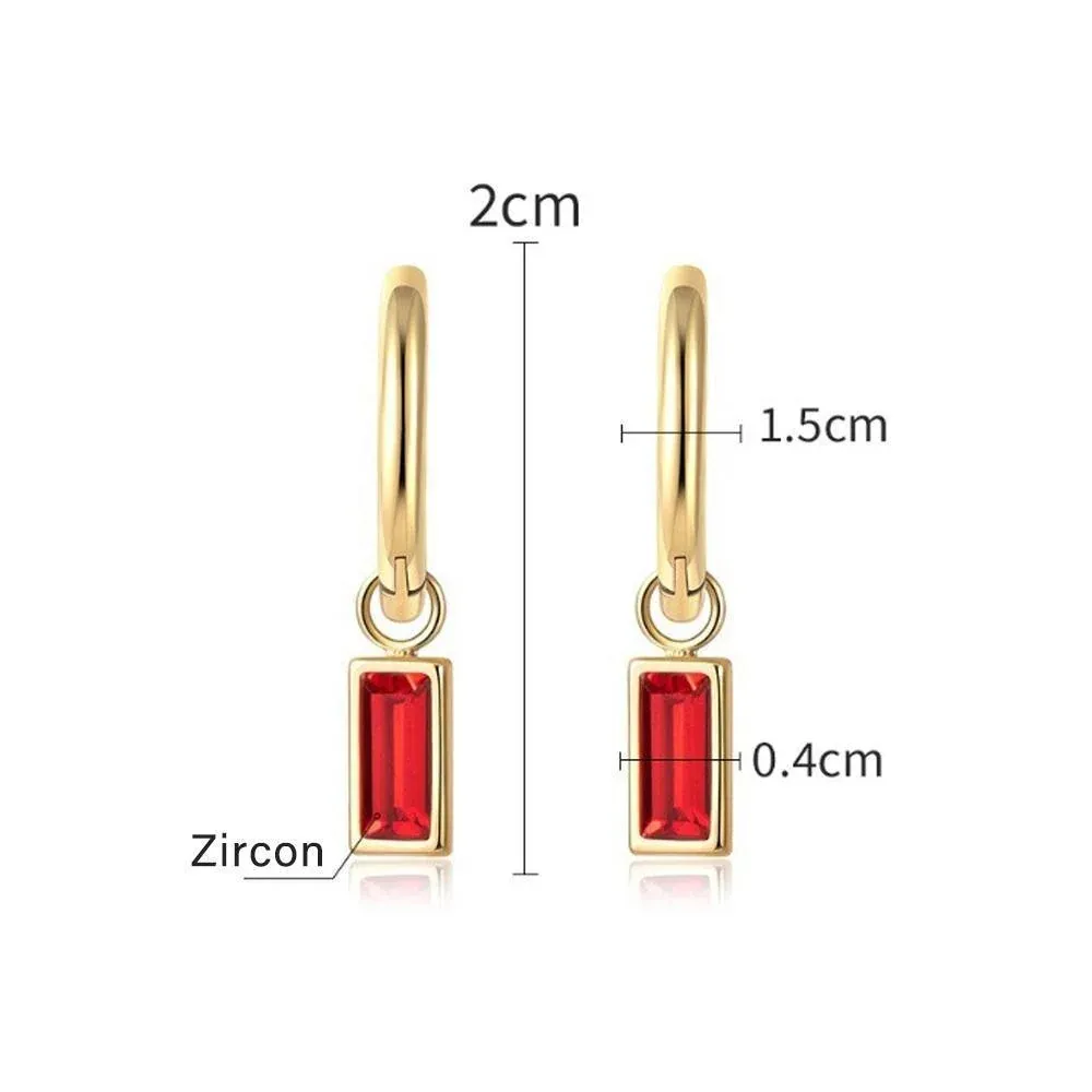 Fashion Gold Zircon Earrings Stud Drop Dangle Wedding Best Gift For Women view 5