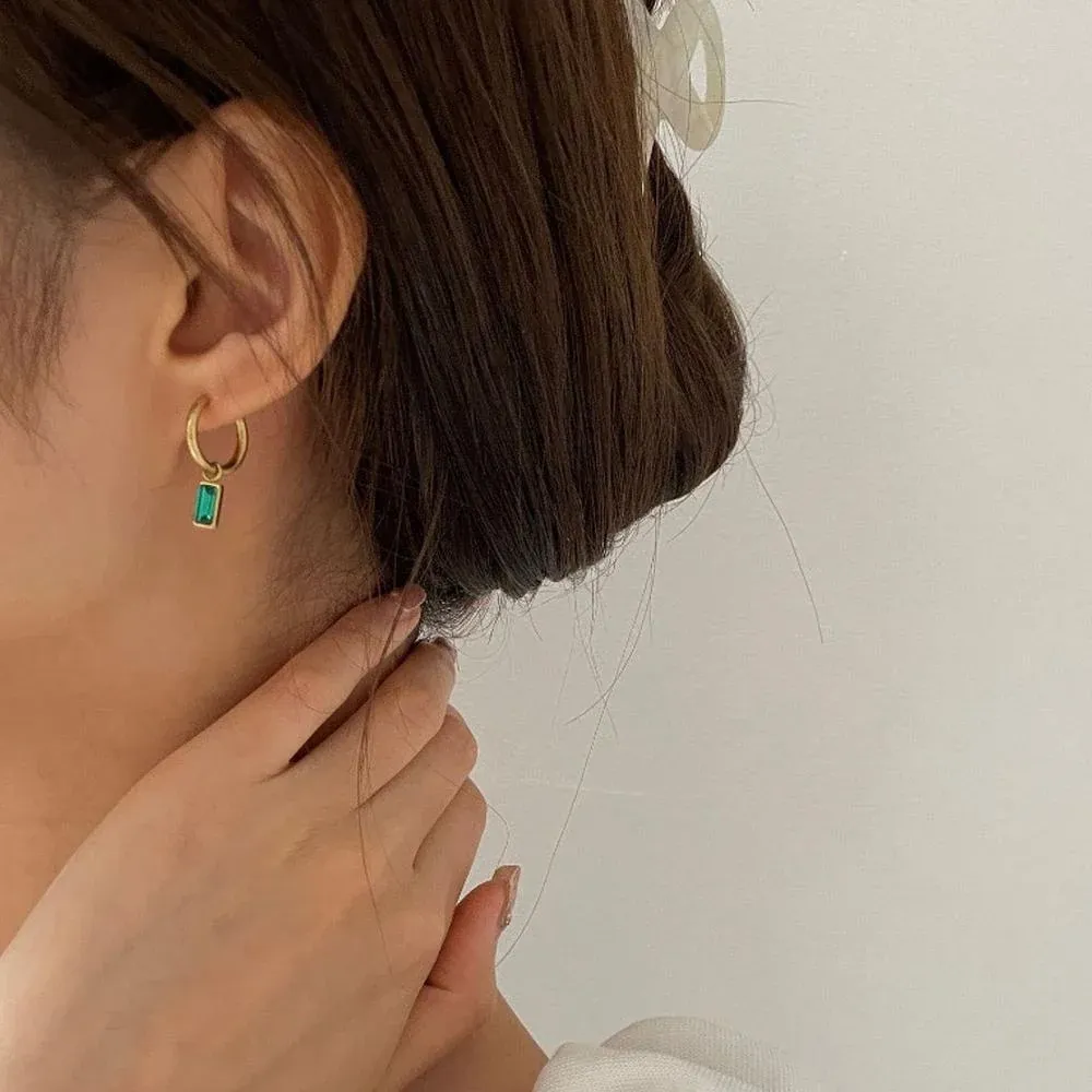 Fashion Gold Zircon Earrings Stud Drop Dangle Wedding Best Gift For Women view 6