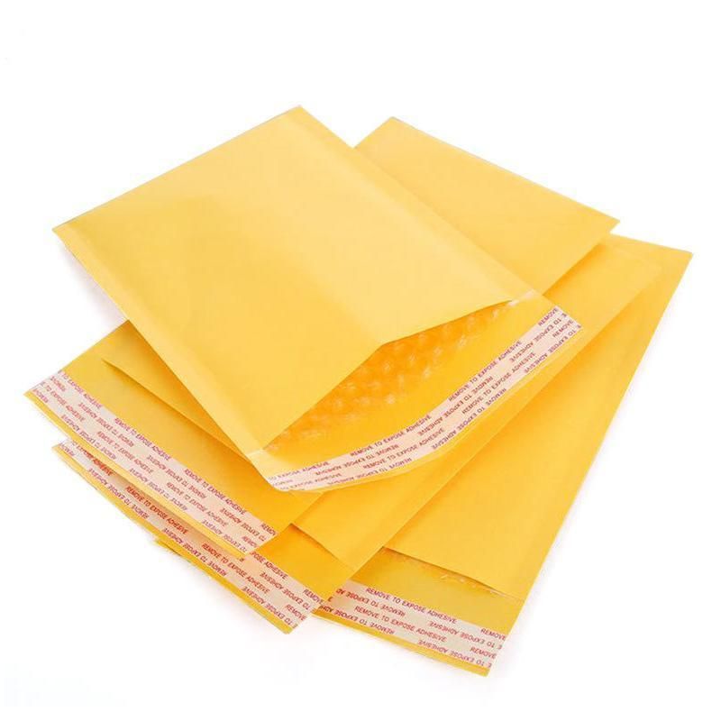 25PCS Poly Bubble Mailer Yellow Colour Multi-Size Plastic Padded Bag view 3