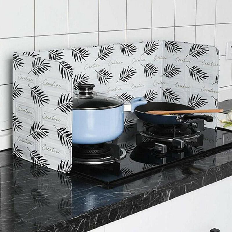 Kitchen Oil Splash Guard Wall Foil Protector Stove Cover Removable Baffle view 4