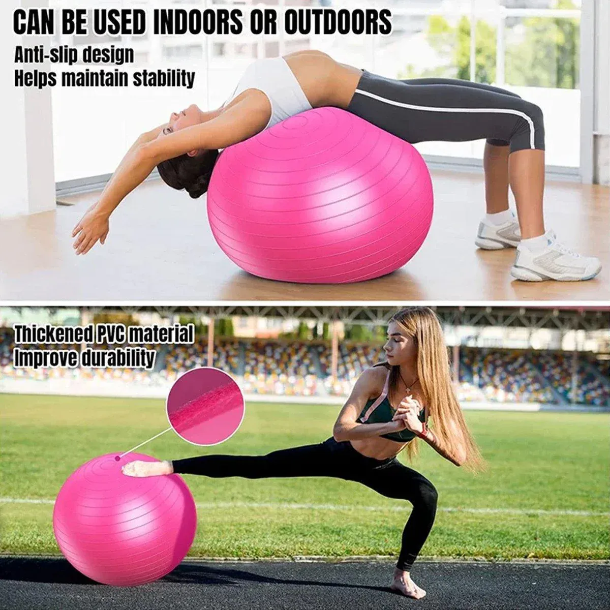 Explosion-Proof Thickened Inflatable Yoga Ball Massage Fitness Stability Ball view 7