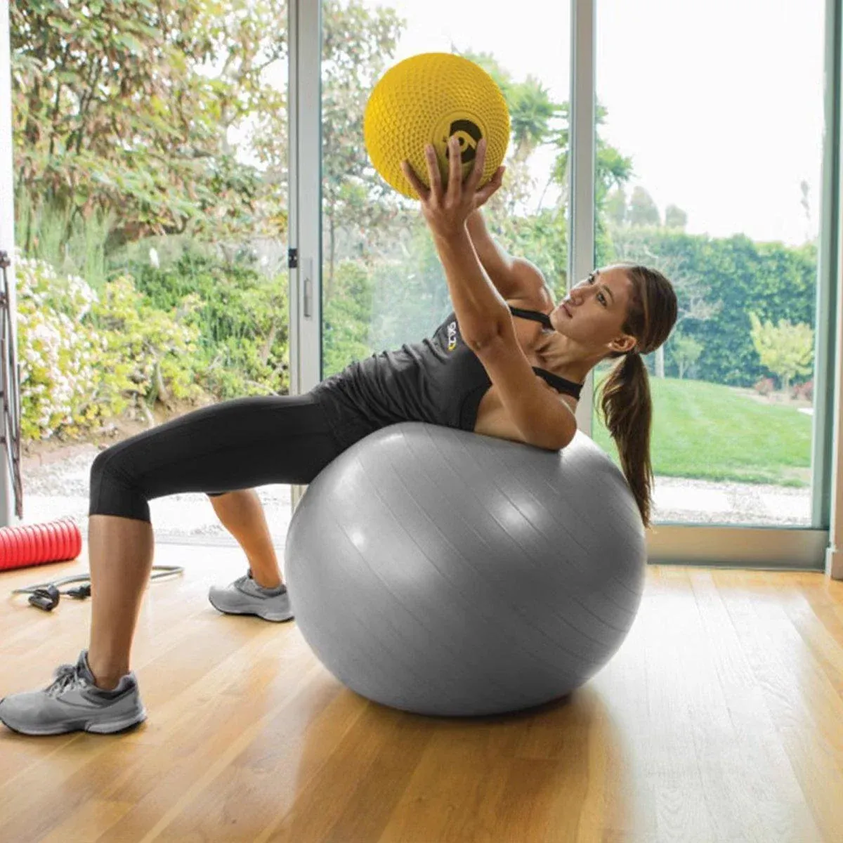Explosion-Proof Thickened Inflatable Yoga Ball Massage Fitness Stability Ball view 12