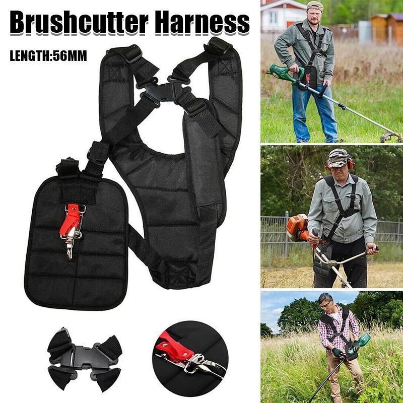 Double Shoulder Strap Harness For Brushcutter Whipper Snipper Trimmers Universal