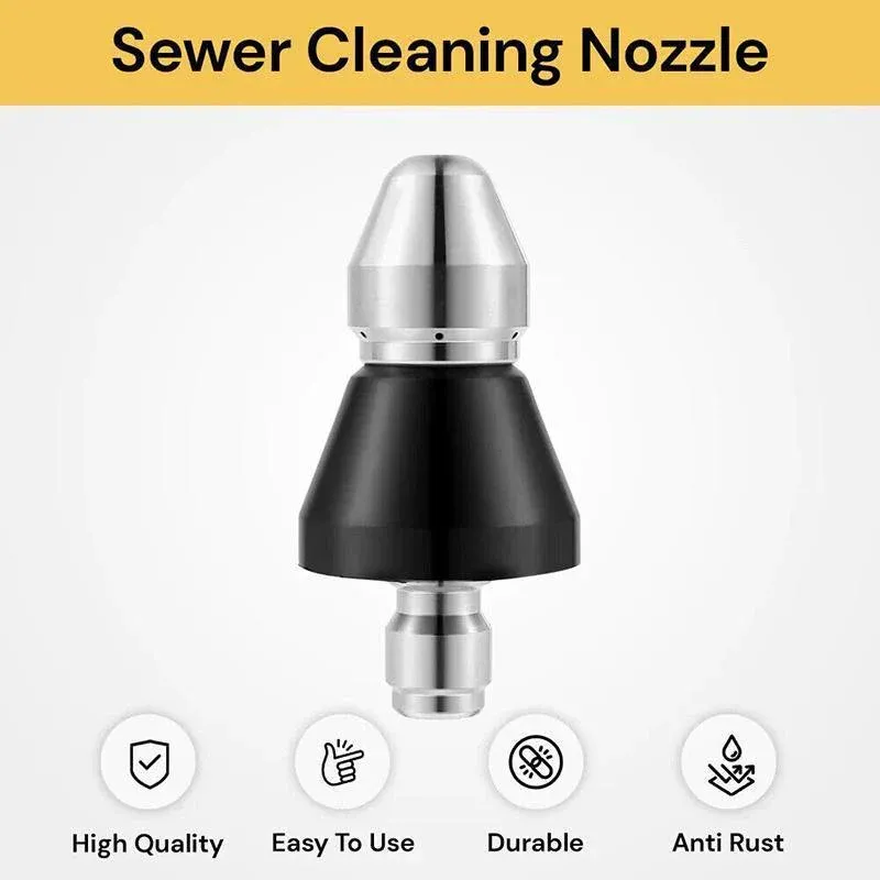 High Pressure Drain 1 Front 6 Nozzle Sewer Pipe Cleaner Rear Jet Pressure Washer view 8