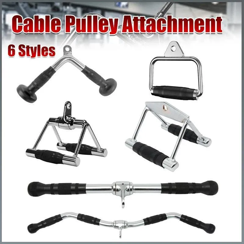 Close Grip Triangle Row Handle - Cable Pulley Attachment Gym Bar (1 Piece) view 2