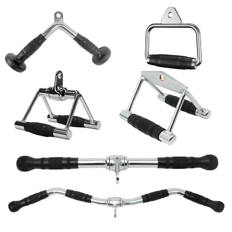 Close Grip Triangle Row Handle - Cable Pulley Attachment Gym Bar (1 Piece) view 3