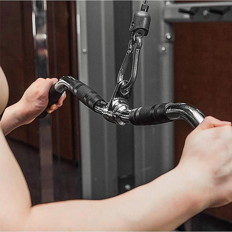 Revolving Straight Bar - Cable Pulley Attachment Curl Bar (1 Piece) view 8