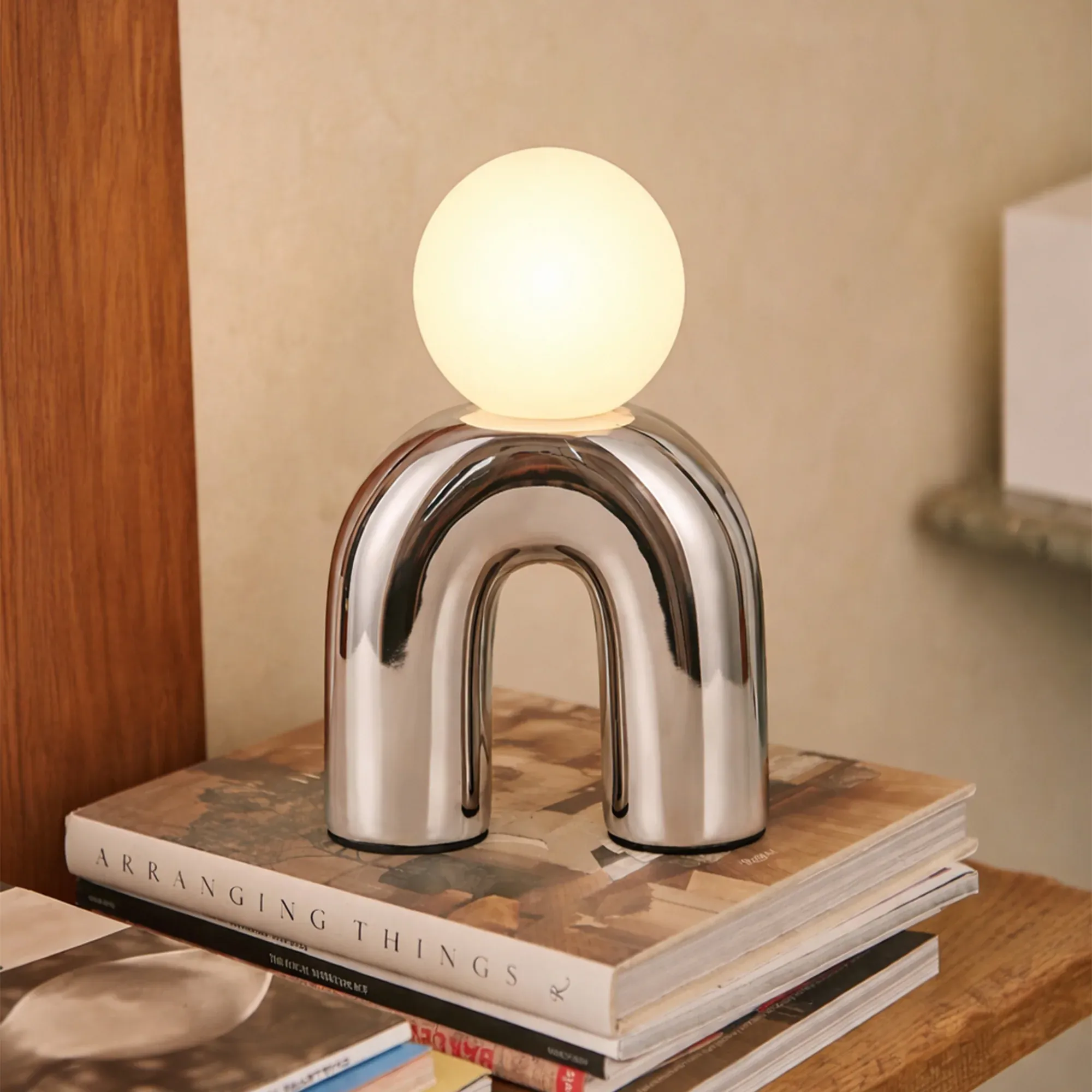 Mila Table Lamp - Chrome view 6