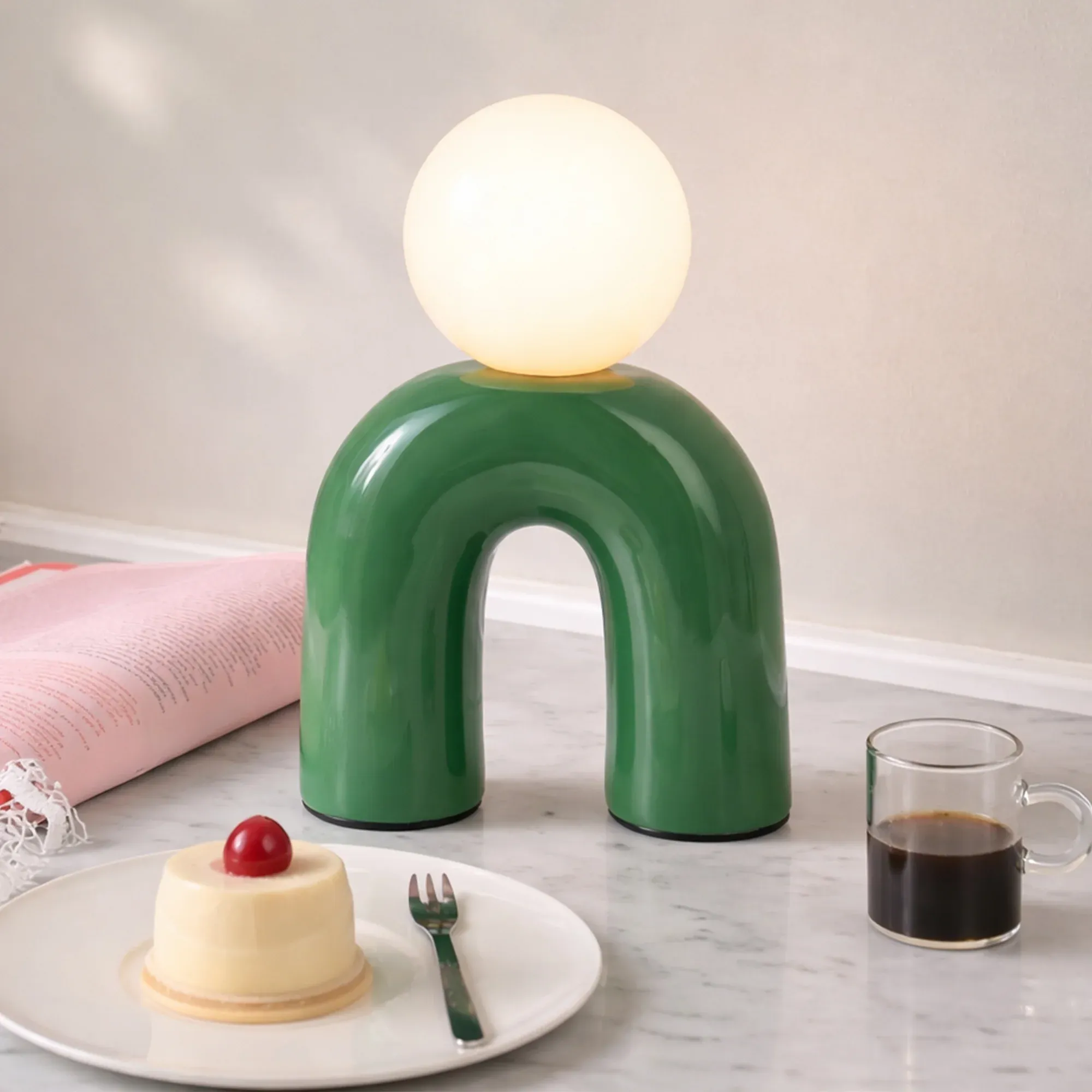 Mila Table Lamp - Green view 5