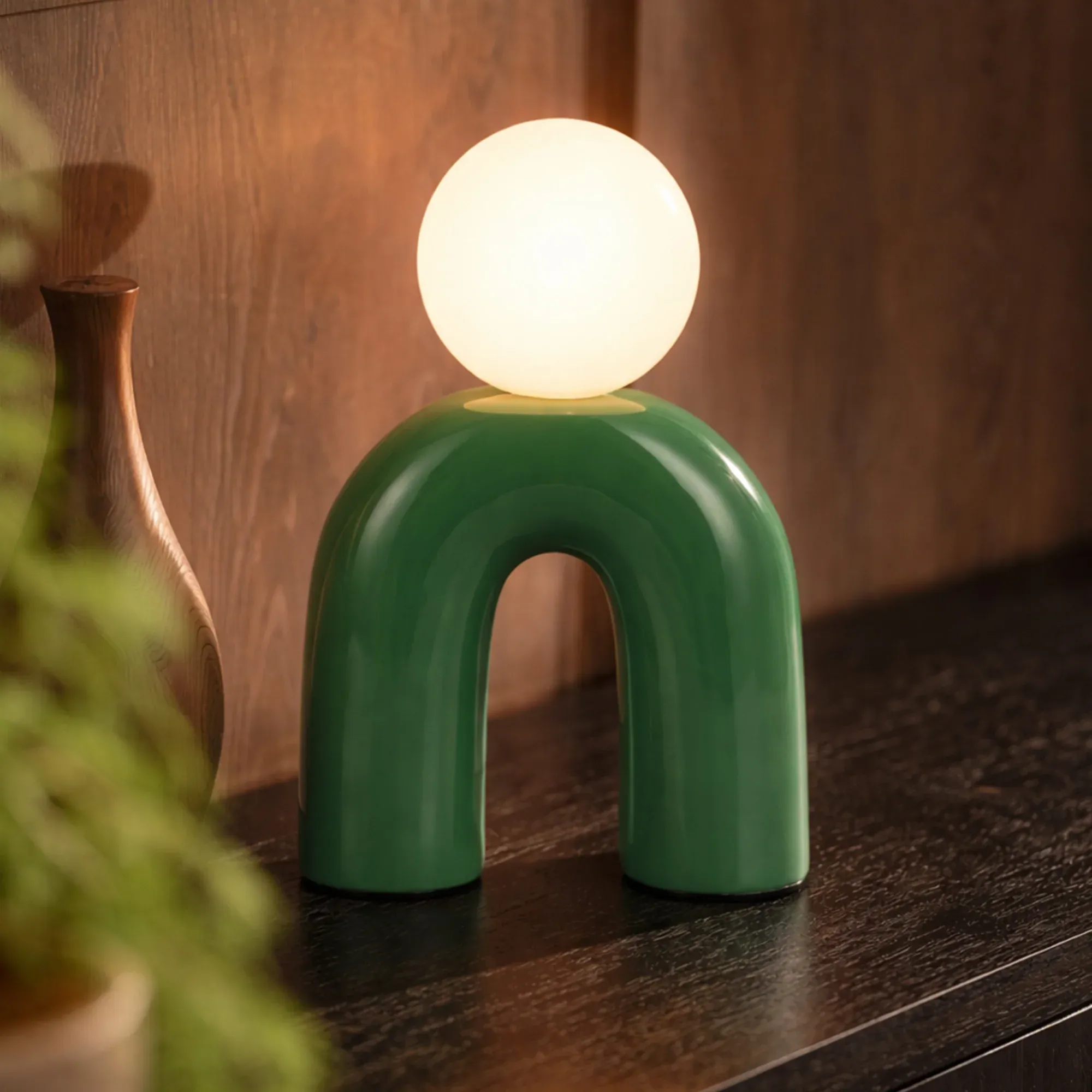 Mila Table Lamp - Green view 7